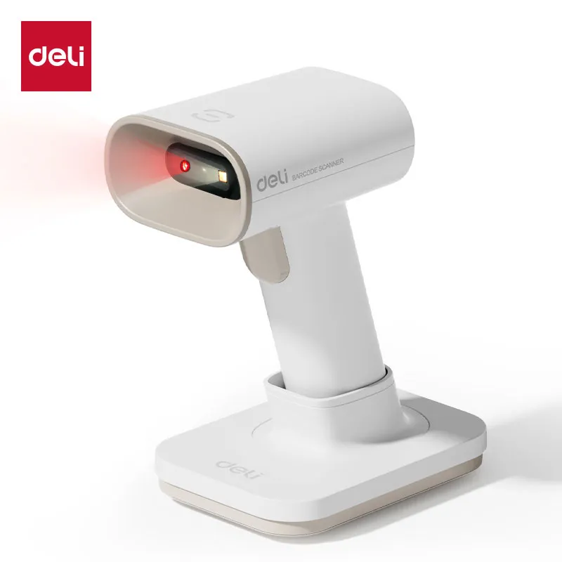 es228wscanner Deli ES228WB 1D+2D Handheld&Stand Barcode Scanner - Image 1